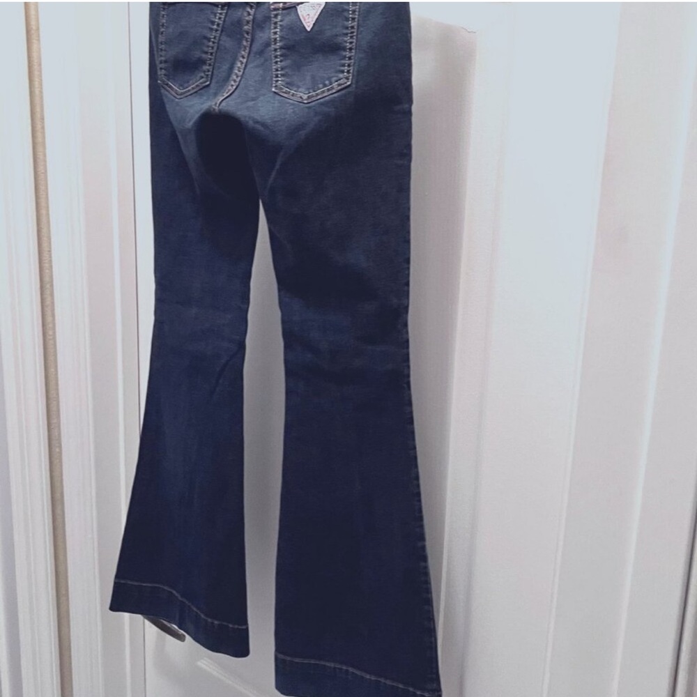 Guess Charlie Ultra Flare Dark Blue Jeans 26 - Picture 6 of 13